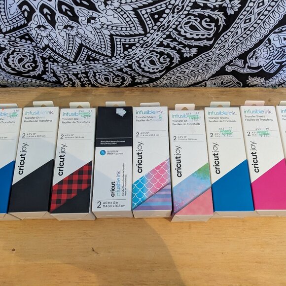 Bundle of 9 NWB Cricut Joy Infusible Ink Transfer Sheets - Picture 1 of 6